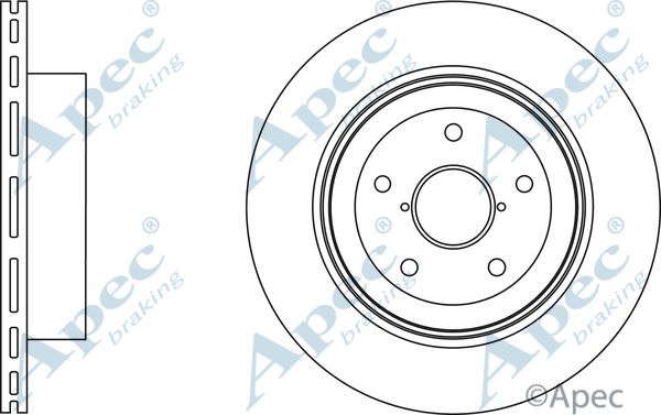 APEC BRAKING stabdžių diskas DSK2895